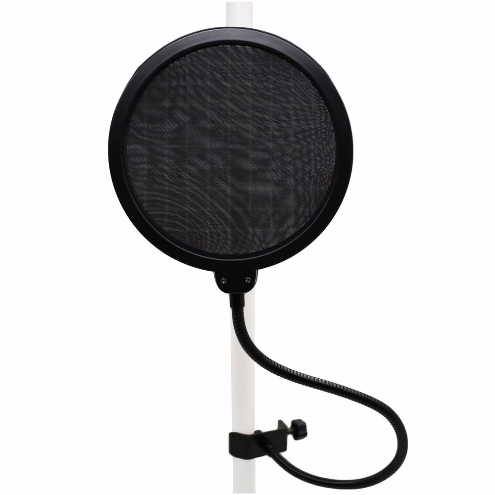 Novo filtro pop de microfone de gravação de estúdio de camada dupla